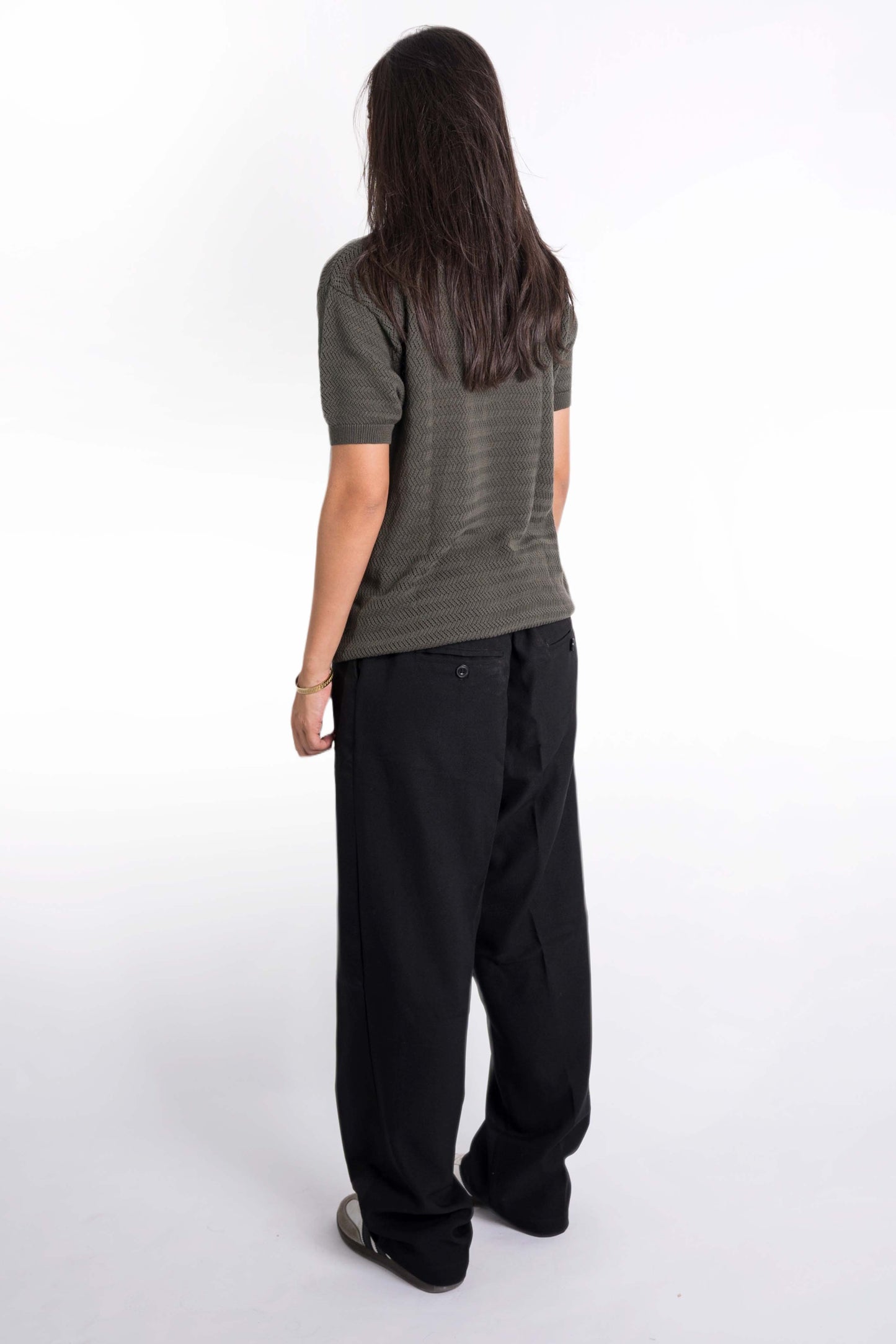 Summer Polo Knit Shirt In Olive "UniSex" - Dalivo.EG
