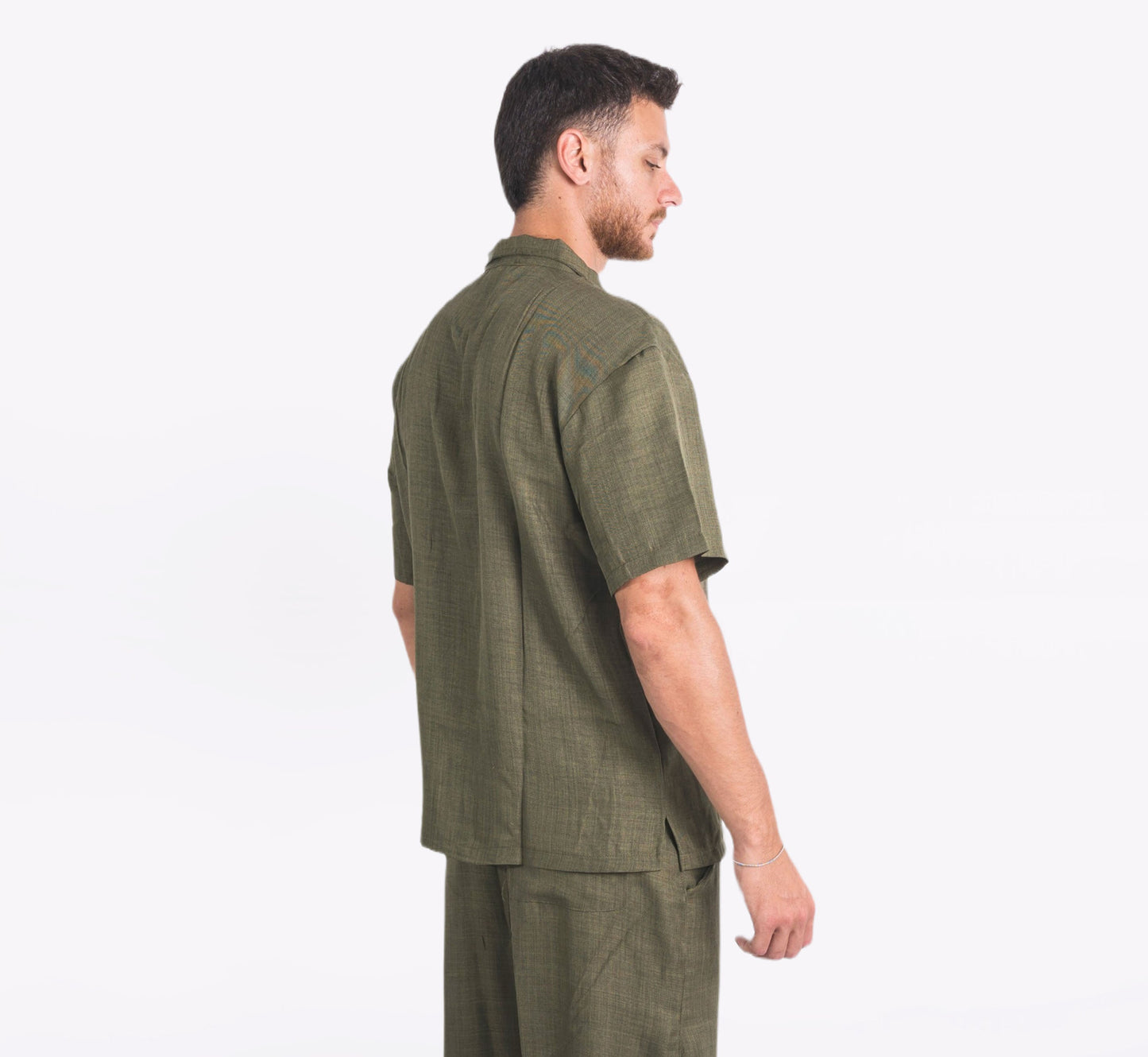 Lenin Summer Shirt In Olive "UniSex" - Dalivo.EG