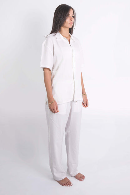 Lenin Summer Shirt In White "UniSex"