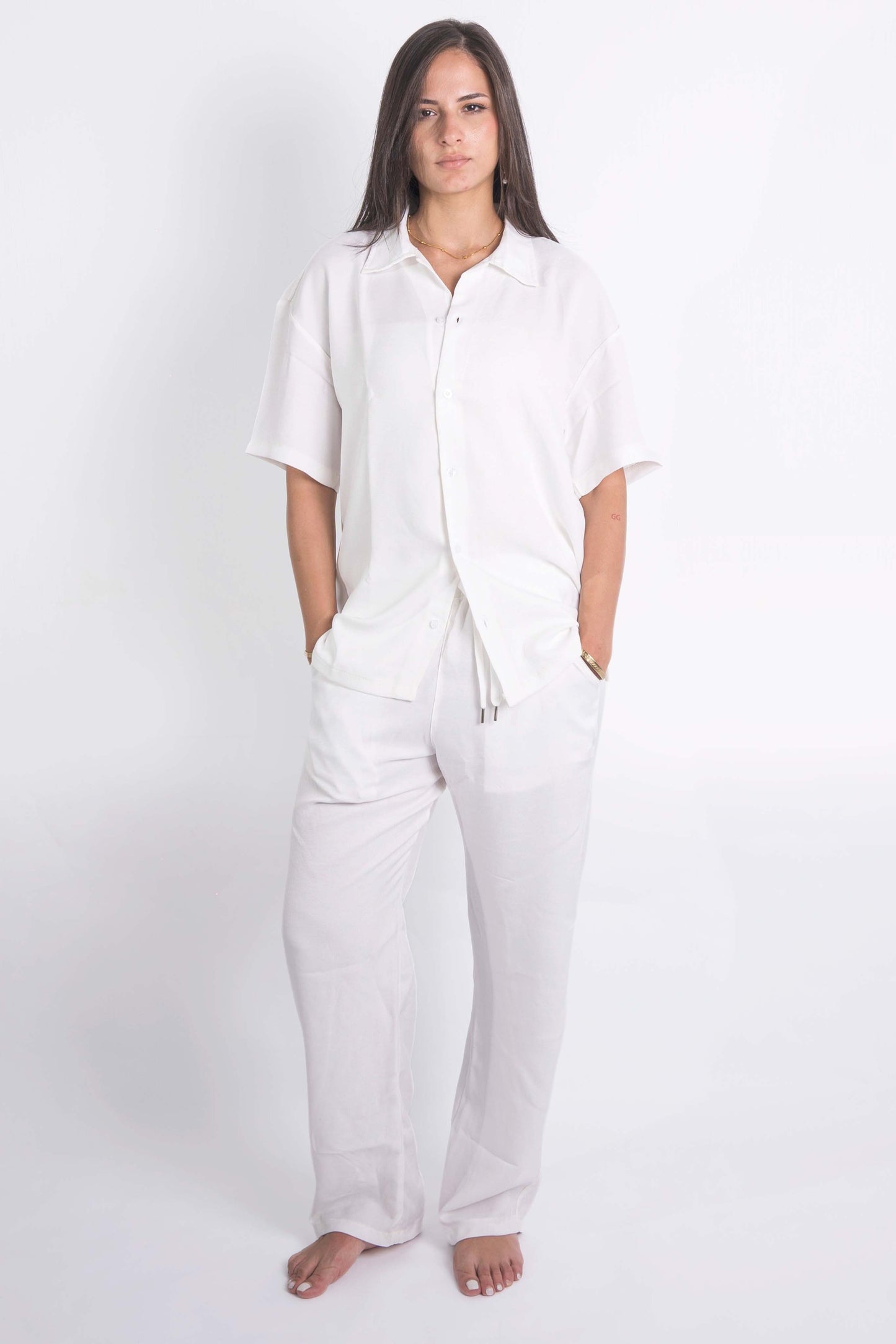 Lenin Summer Shirt In White "UniSex"