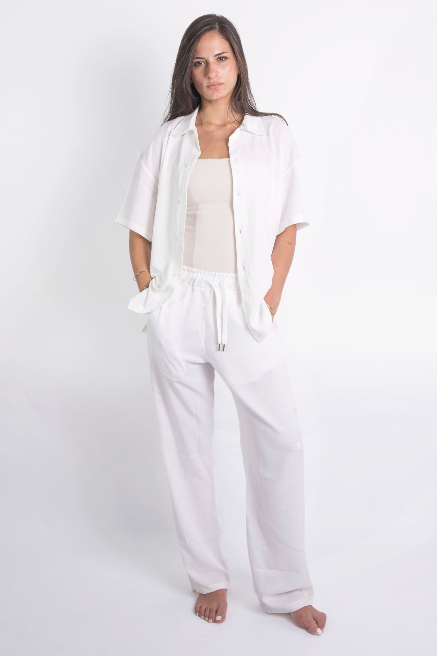 Lenin Summer Shirt In White "UniSex"
