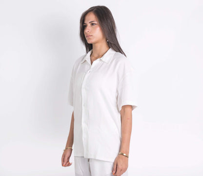 Lenin Summer Shirt In White "UniSex"